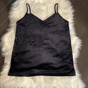 ✨OLD NAVY✨ Black velour tank top!
